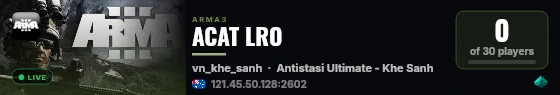 ACAT LRO live status badge