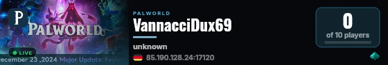 VannacciDux69 live status badge