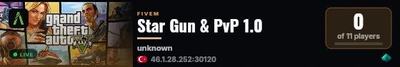 Star Gun & PvP 1.0 live status badge