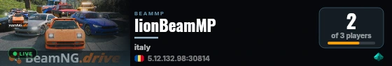 lionBeamMP live status badge