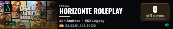HORIZONTE ROLEPLAY live status badge