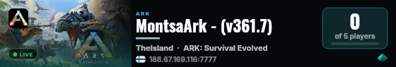 MontsaArk - (v361.7) live status badge