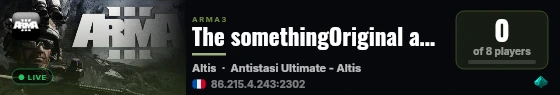 The somethingOriginal antistasi Server live status badge