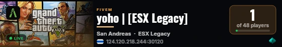 yoho | [ESX Legacy] live status badge