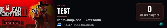 TEST live status badge