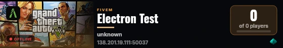Electron Test live status badge