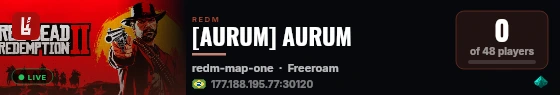 [AURUM] AURUM live status badge