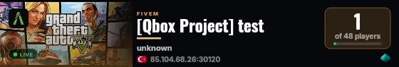 [Qbox Project] test live status badge