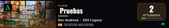  Pruebas live status badge
