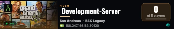  Development-Server live status badge