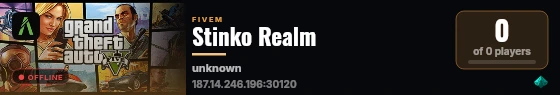Stinko Realm live status badge