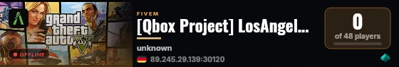 [Qbox Project] LosAngeles Rp live status badge