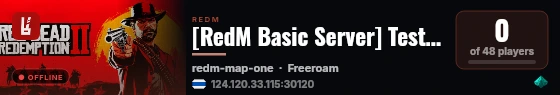 [RedM Basic Server] TestBotServer live status badge