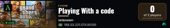 Playing With a code  live status badge