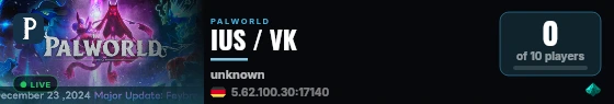 IUS / VK live status badge