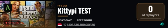 Kittypi TEST live status badge