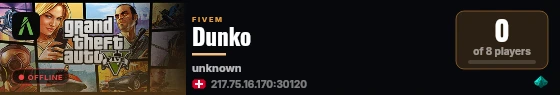 Dunko live status badge
