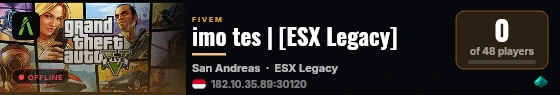 imo tes | [ESX Legacy] live status badge