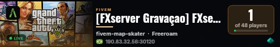 [FXserver Gravaçao] FXserver Gravaçao live status badge