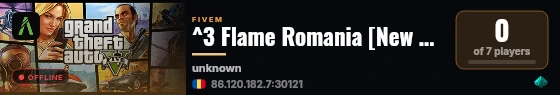 ^3 Flame Romania [New Era]  ^1 live status badge