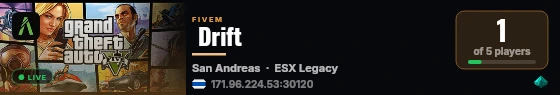  Drift live status badge