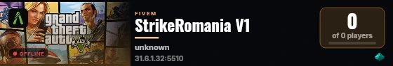 StrikeRomania V1 live status badge