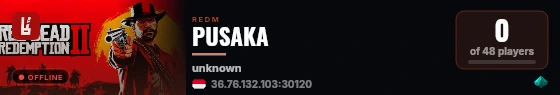 PUSAKA live status badge