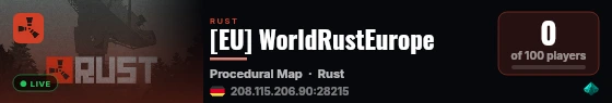 [EU] WorldRustEurope live status badge