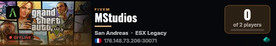 MStudios live status badge