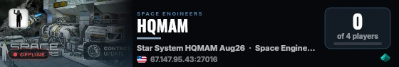 HQMAM live status badge