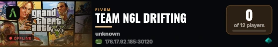 TEAM N6L DRIFTING  live status badge