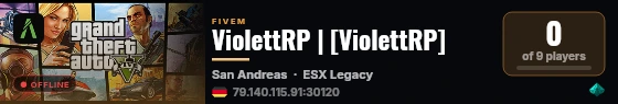 ViolettRP | [ViolettRP] live status badge