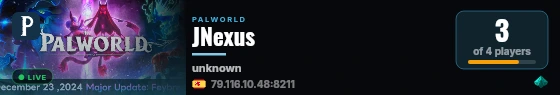 JNexus live status badge