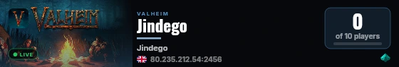 Jindego live status badge