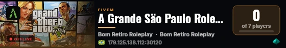 A Grande Säo Paulo Roleplay live status badge