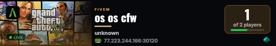 os os cfw live status badge