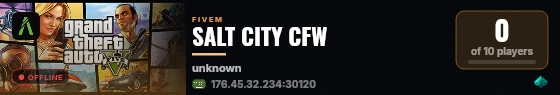 SALT CITY CFW live status badge