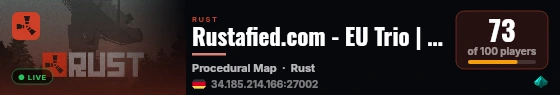 Rustafied.com - EU Trio | JUST WIPED 01.09 live status badge