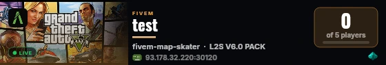 test live status badge