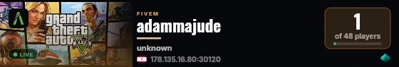 Adam & Majd live status badge