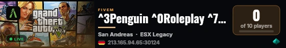 ^3Penguin ^0Roleplay ^7- discord.gg/Penguinrp live status badge