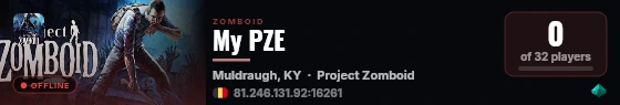 My PZE live status badge
