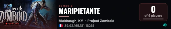 MARIPIETANTE live status badge
