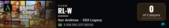 RL-W live status badge