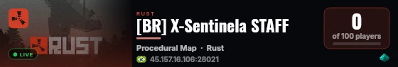 [BR] X-Sentinela STAFF live status badge