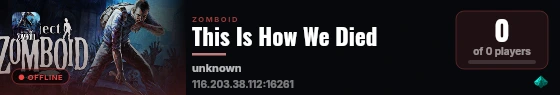 This Is How We Died live status badge