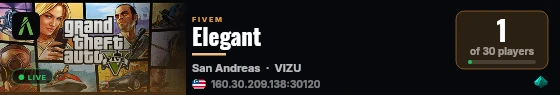 Elegant live status badge