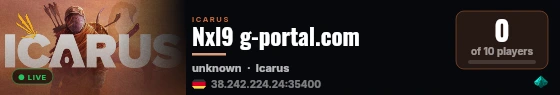 Nxl9 g-portal.com live status badge