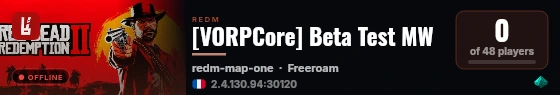 [VORPCore] Beta Test MW live status badge