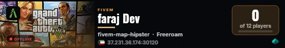 faraj Dev live status badge